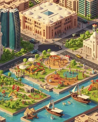 Illustration for 3 Days in Abu Dhabi — Family with Kids