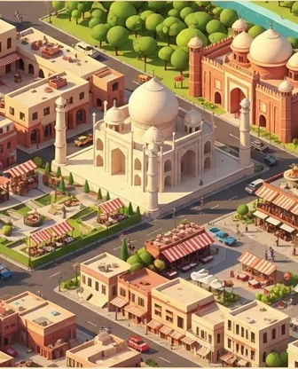 Illustration for 2 Days in Agra — Food & Wine