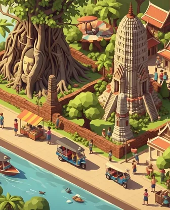 Illustration for 3 Days in Ayutthaya — First-Timer Highlights