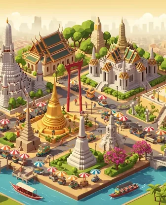 Illustration for 3 Days in Bangkok — Culture & History