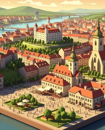 Illustration for 3 Days in Bratislava — Culture & History