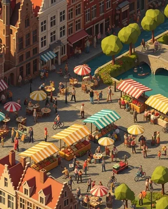 Illustration for 2 Days in Bruges — Food & Wine