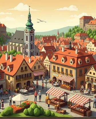 Illustration for 2 Days in Cesky Krumlov — Food & Wine