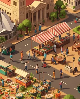 Illustration for 2 Days in Colombo — Food & Wine
