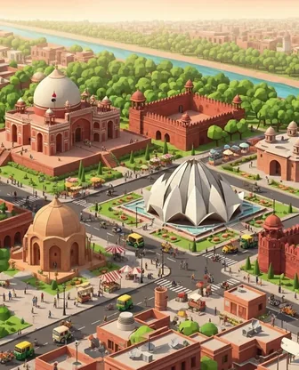 Illustration for 3 Days in Delhi — First-Timer Highlights