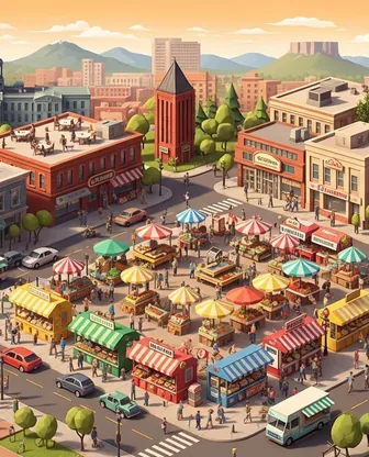 Illustration for 2 Days in Denver — Food & Wine