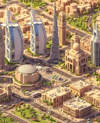 Illustration for 3 Days in Dubai — First-Timer Highlights