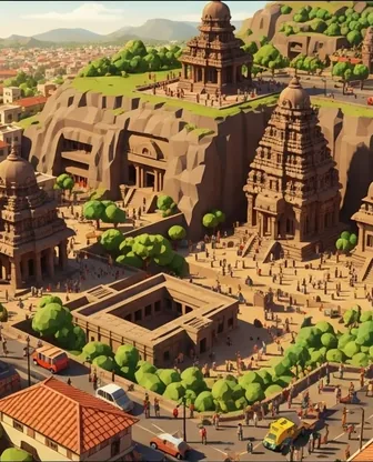 Illustration for 3 Days in Ellora — Culture & History