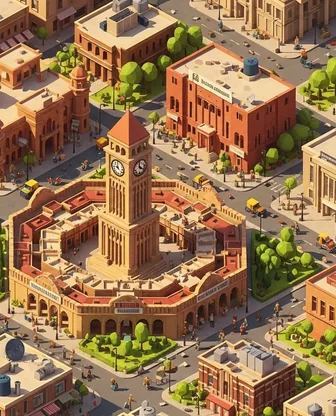 Illustration for 3 Days in Faisalabad — Culture & History