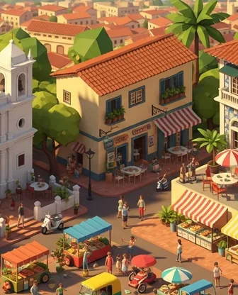 Illustration for 2 Days in Goa — Food & Wine