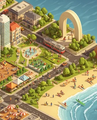 Illustration for 3 Days in Gold Coast — Family with Kids