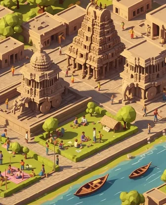 Illustration for 3 Days in Hampi — Family with Kids