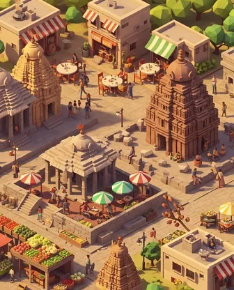 Illustration for 2 Days in Hampi — Food & Wine