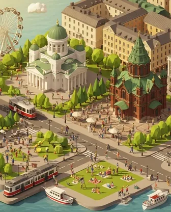 Illustration for 3 Days in Helsinki — Family with Kids