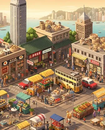 Illustration for 2 Days in Hong Kong — Food & Wine