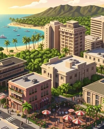Illustration for 2 Days in Honolulu — Romance