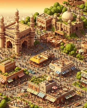 Illustration for 2 Days in Hyderabad — Food & Wine