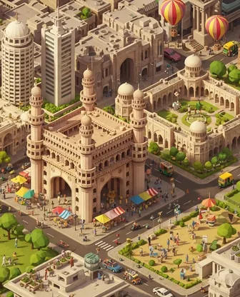 Illustration for 3 Days in Hyderabad — Family with Kids
