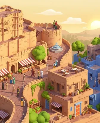 Illustration for 2 Days in Jodhpur — Romance