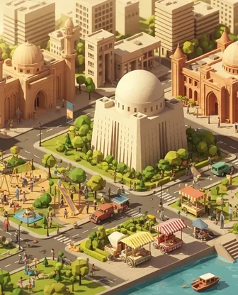 Illustration for 3 Days in Karachi — Family with Kids
