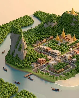 Illustration for 3 Days in Krabi — Culture & History