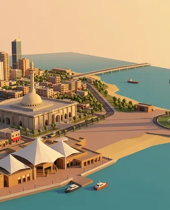 Illustration for 3 Days in Kuwait City — Family with Kids