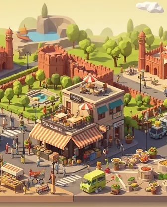 Illustration for 2 Days in Lahore — Food & Wine