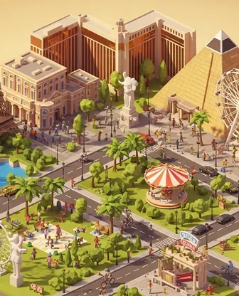 Illustration for 3 Days in Las Vegas — Family with Kids