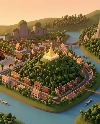 Illustration for 2 Days in Luang Prabang — Romance