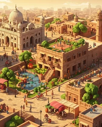 Illustration for 2 Days in Lucknow — Romance