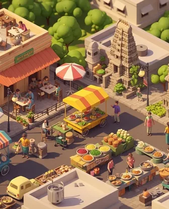 Illustration for 2 Days in Madurai — Food & Wine