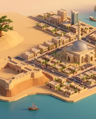 Illustration for 3 Days in Manama — Culture & History