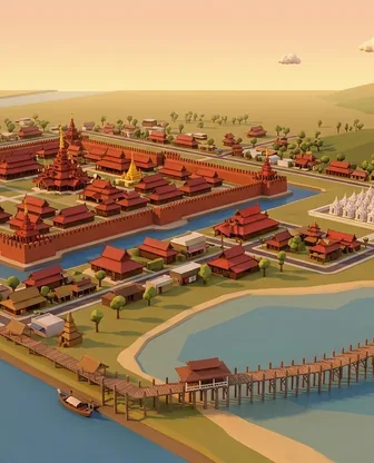 Illustration for 3 Days in Mandalay — Culture & History