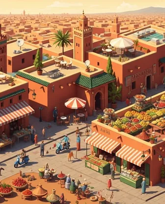 Illustration for 2 Days in Marrakech — Food & Wine