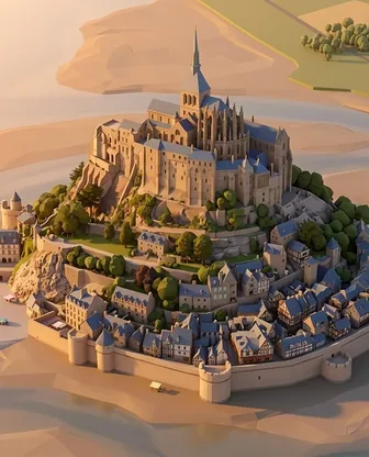 Illustration for 2 Days in Mont-Saint-Michel — Romance