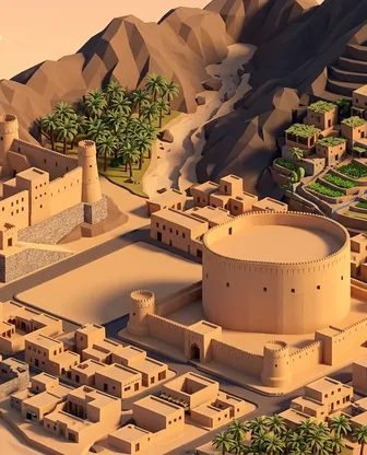 Illustration for 3 Days in Nizwa — Culture & History