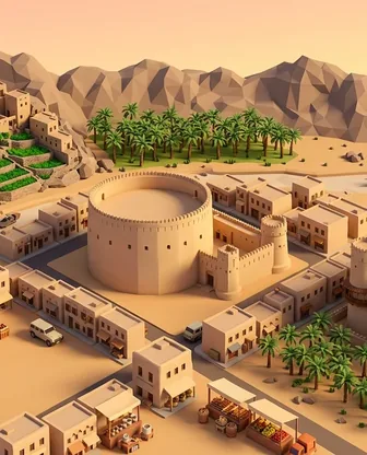 Illustration for 2 Days in Nizwa — Food & Wine