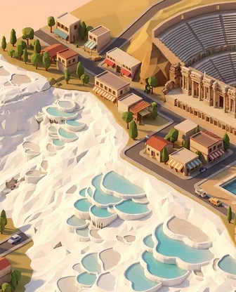 Illustration for 3 Days in Pamukkale — Culture & History