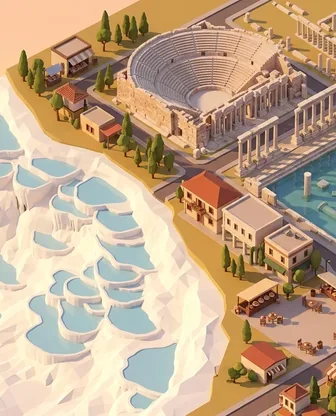 Illustration for 2 Days in Pamukkale — Food & Wine