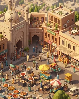 Illustration for 2 Days in Peshawar — Food & Wine