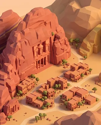 Illustration for 2 Days in Petra — Romance