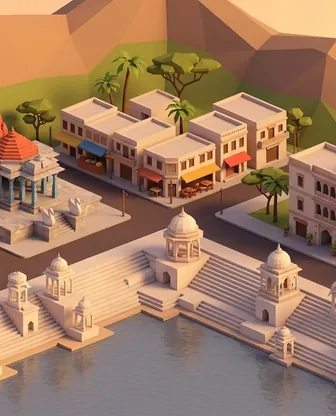 Illustration for 2 Days in Pushkar — Food & Wine