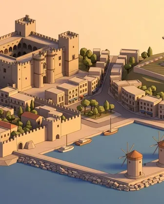 Illustration for 3 Days in Rhodes — Culture & History