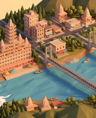 Illustration for 3 Days in Rishikesh — Culture & History