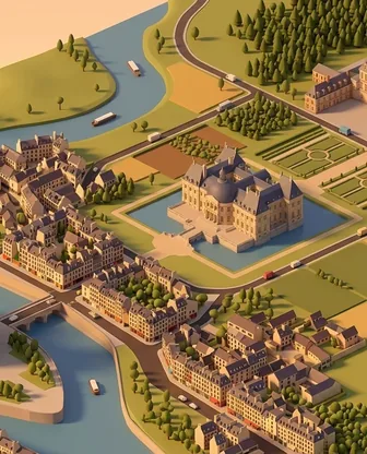 Illustration for Romantic Seine River Escape