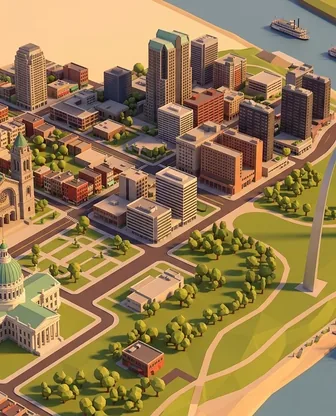 Illustration for 3 Days in St. Louis — Culture & History