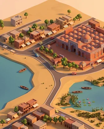 Illustration for 3 Days in Thatta — Family with Kids